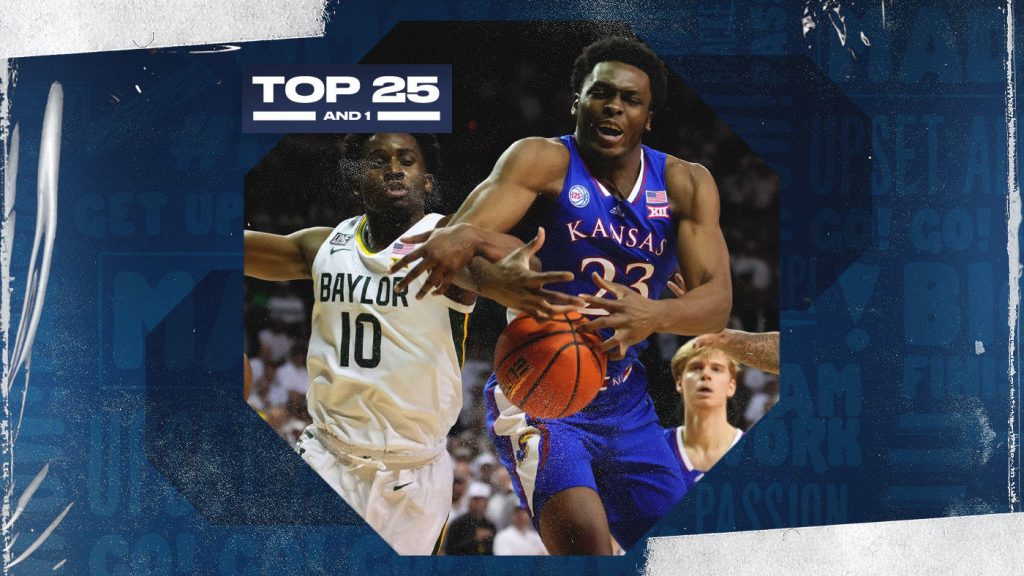 Clasificación de baloncesto universitario: Kansas y Baylor se encuentran en un enfrentamiento entre los 10 primeros con el primer lugar en Big 12 en juego