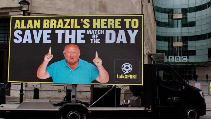 ¿Alan Brasil para salvar el Partido del Día?  La leyenda de talkSPORT se ofreció a la BBC para ayudar a resolver la crisis en medio de la disputa de Gary Lineker
