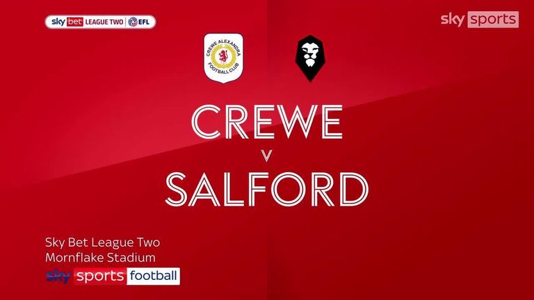 Crewe Alexandra 4-3 Ciudad de Salford |  Lo más destacado de la Liga Dos |  Vídeo |  Ver programa de televisión |  deportes de cielo