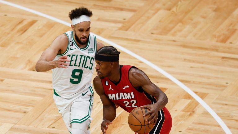 Finales de la Conferencia Este: los 35 de Jimmy Butler encienden a Miami Heat en la victoria del Juego Uno sobre Boston Celtics |  Vídeo |  Ver programa de televisión |  deportes de cielo