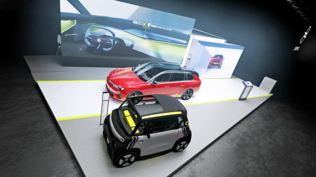 Opel son tres atracciones importantes en el IAA Mobility 2023: Conceptul Experimental, nuevo Astra Sports Tourer Electric y nuevo Corsa Electric