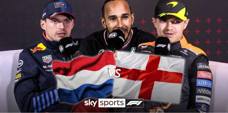 ‘¡Le envié un mensaje de texto a Virgil!’ | Max Verstappen, Lando Norris y Lewis Hamilton dan su opinión sobre Inglaterra vs Holanda | Noticias de F1 | Sky Sports