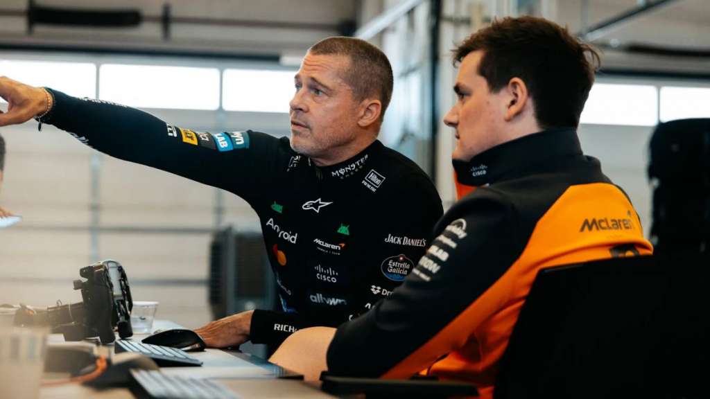 No es una película que se Ha Montado Brad Pitt, es que el actor Ha probado un mcLaren de fórmula 1
