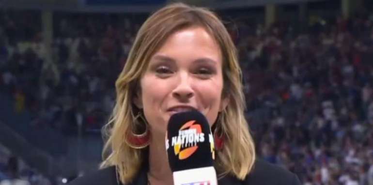 ”Il n’y a pas que des papas de joueurs qui viennent asistente au match”, Isabelle Ithurburu defiende el acercamiento de TF1 frente a las críticas